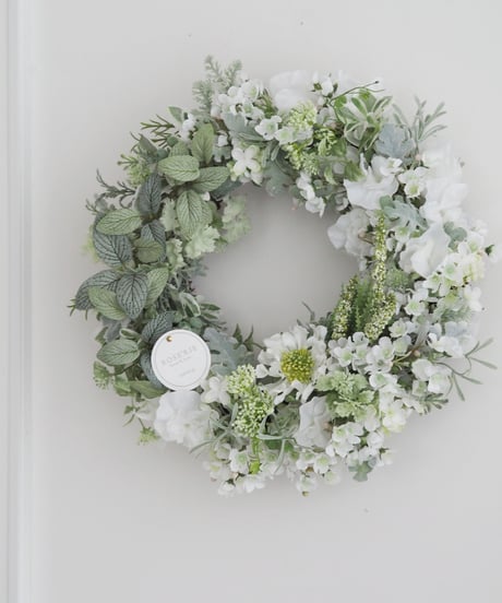 小花＆グリーンWreath【レッスンキット】★☆☆