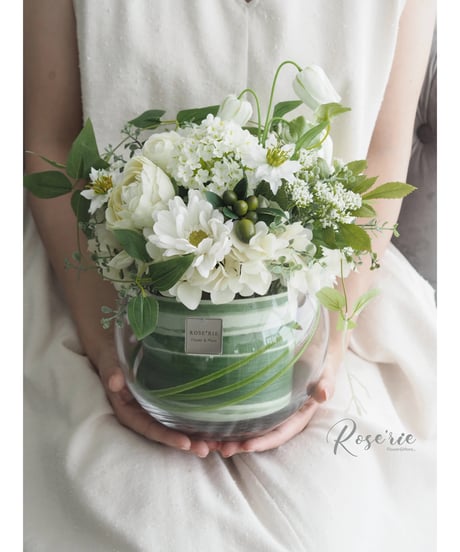 White×Green arrangement【完成品】