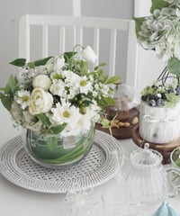 White×Green arrangement【レッスンキット】★☆☆
