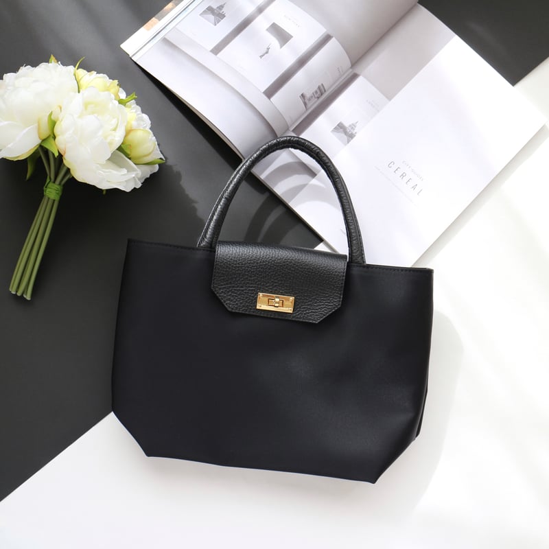 𝑟𝑖𝑐ℎ𝑒𝑠𝑠𝑒トートS】 ブラック×ゴールド金具 | CHARME 𝑟𝑖𝑐ℎ𝑒𝑠𝑠𝑒トートS】 ブラック×ゴールド金具 | CHARME
