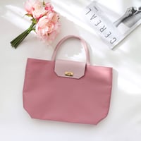 【 𝑟𝑖𝑐ℎ𝑒𝑠𝑠𝑒トートM】  ピンク×ゴールド金具