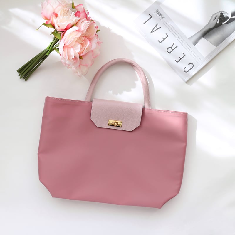 𝑟𝑖𝑐ℎ𝑒𝑠𝑠𝑒トートM】 ピンク×ゴールド金具 | CHARME