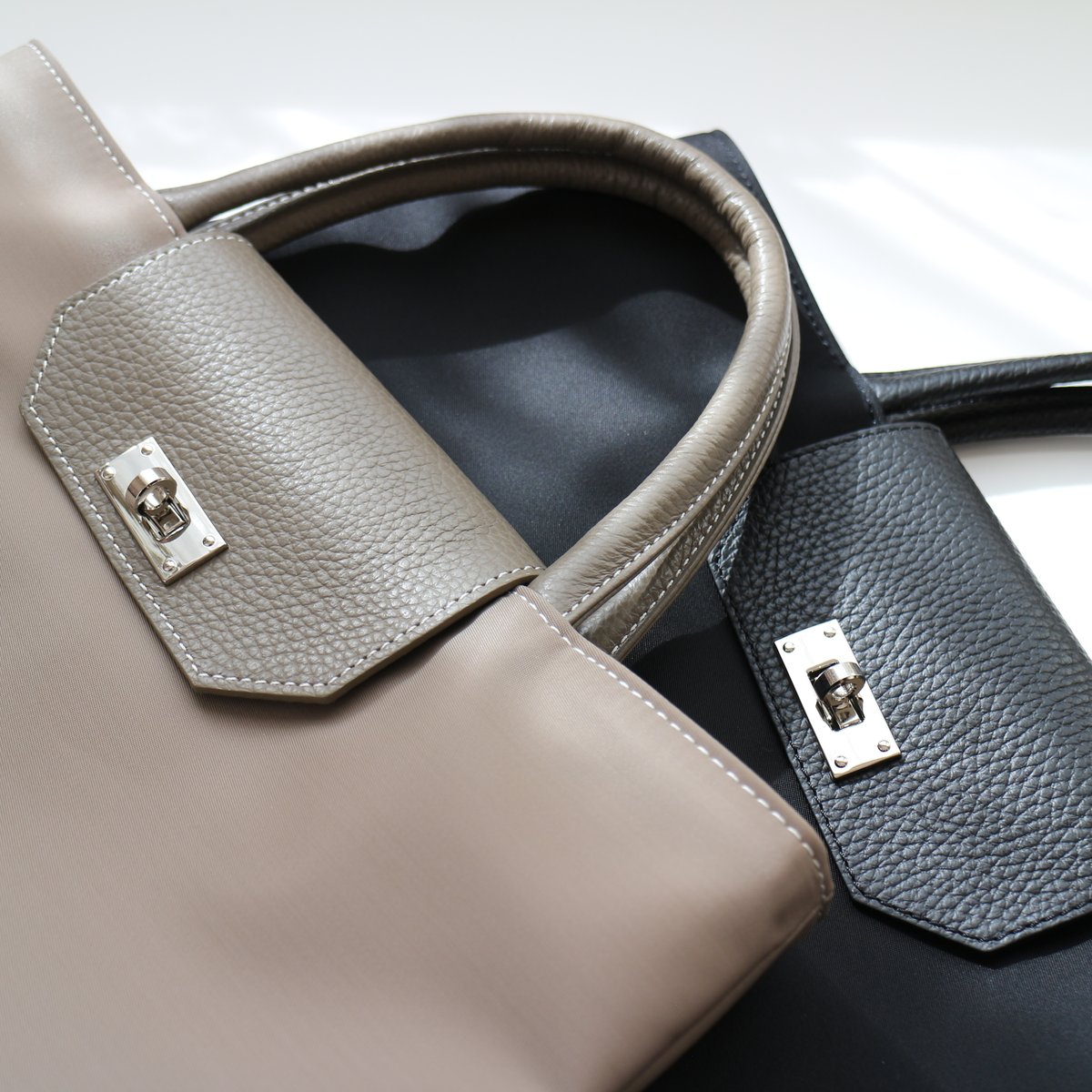 𝑟𝑖𝑐ℎ𝑒𝑠𝑠𝑒トートS】 ブラック×シルバー金具 | CHARME