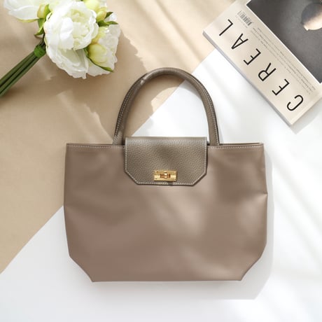 【エナ301】Charme LeatherトートS ブラック×シルバー金具 CATEGORY バッグ | CHARME