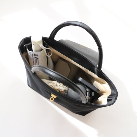 【 𝑟𝑖𝑐ℎ𝑒𝑠𝑠𝑒トートS】  ブラック×ゴールド金具