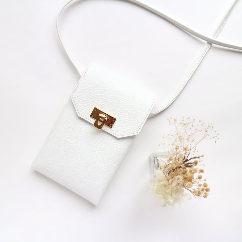 richesse ポシェット】ホワイト/金具ゴールド | CHARME