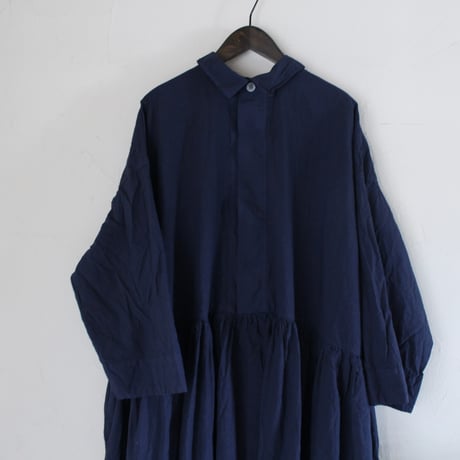 Veritecoeur / LTD-190  比翼切替ギャザーワンピース  NAVY
