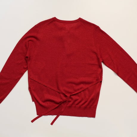 ( g ) グラム /g_685  / LAME MODAL SIDERIBBON CARDIGAN