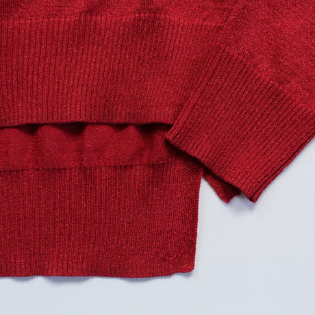 ( g ) グラム /g_685  / LAME MODAL SIDERIBBON CARDIGAN