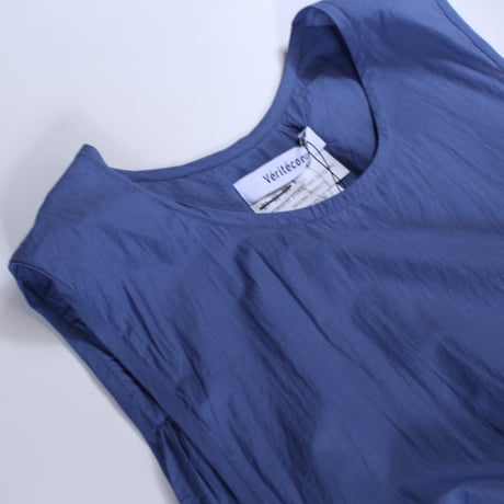 Veritecoeur / ST-065  ギャザーリボンワンピース　BLUE