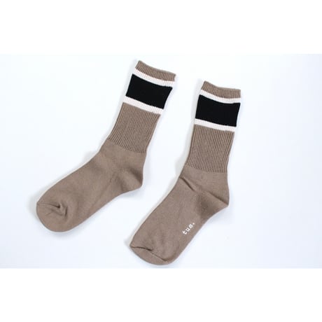 tus +  タスプラス / T-020  3LINE SOCKS