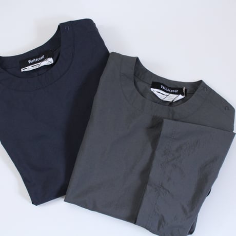 Veritecoeur / VC-2868U  ユニセックス S/S プルオーバーSmoke Gray