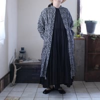 SUN VALLEY / Cotton Flower Print Long Shirt OP