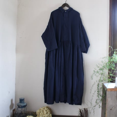 Veritecoeur / LTD-190  比翼切替ギャザーワンピース  NAVY