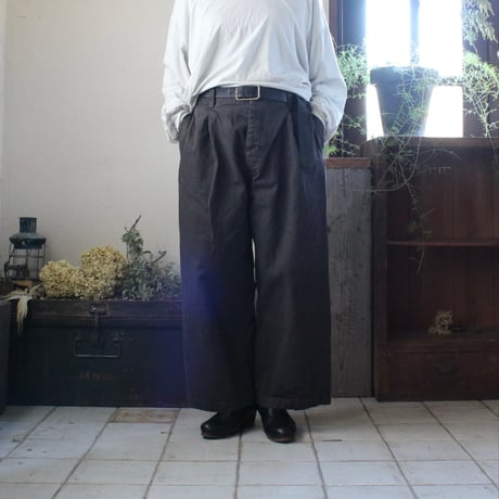 Veritecoeur / LTD-185  ワンタックチノパンツ SUMIGRAY