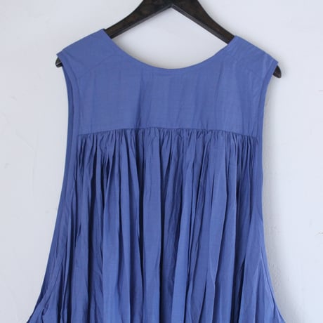 Veritecoeur / ST-065  ギャザーリボンワンピース　BLUE