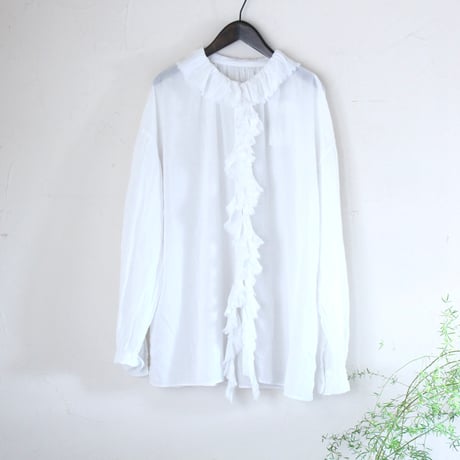 Veritecoeur / LTD-187   フリルブラウス ANTIQUE WHITE