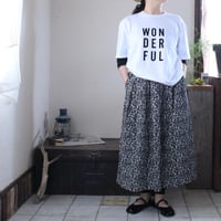 SUN VALLEY / Cotton Flower Print Gather Skirt