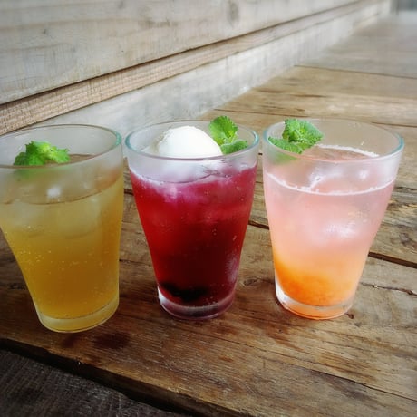 honohono fruits syrup（自家製フルーツシロップ ：いちご）