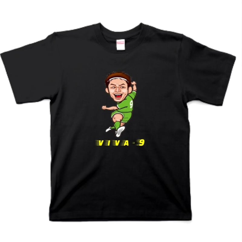 選手イラストTシャツ【BLACK】（ヴァンラーレ八戸バージョン） | viva