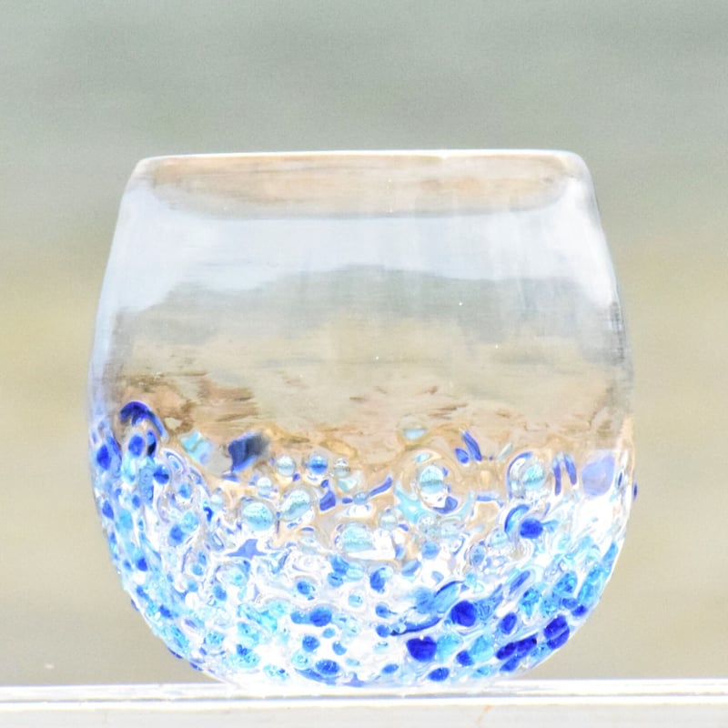 つぶつぶ丸グラス（青系） | てぃだ工房 Online Store