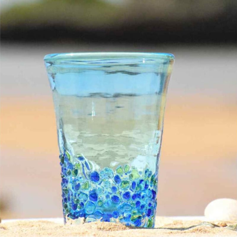 つぶつぶビアグラス（青系） | てぃだ工房 Online Store