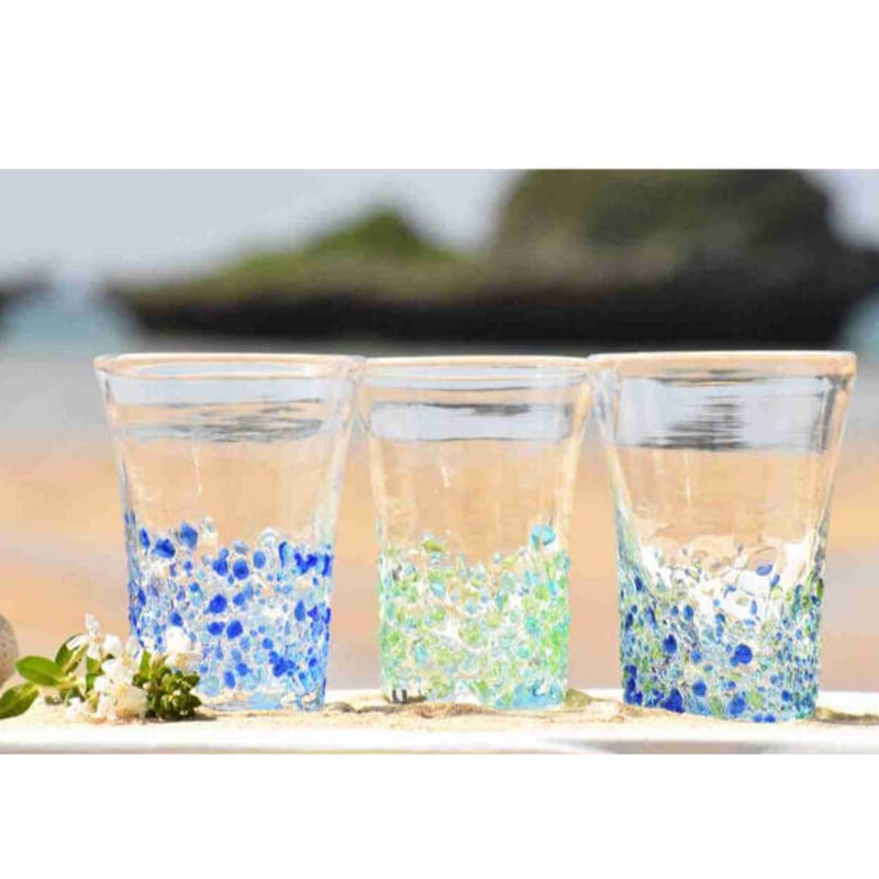 つぶつぶビアグラス（青系） | てぃだ工房 Online Store