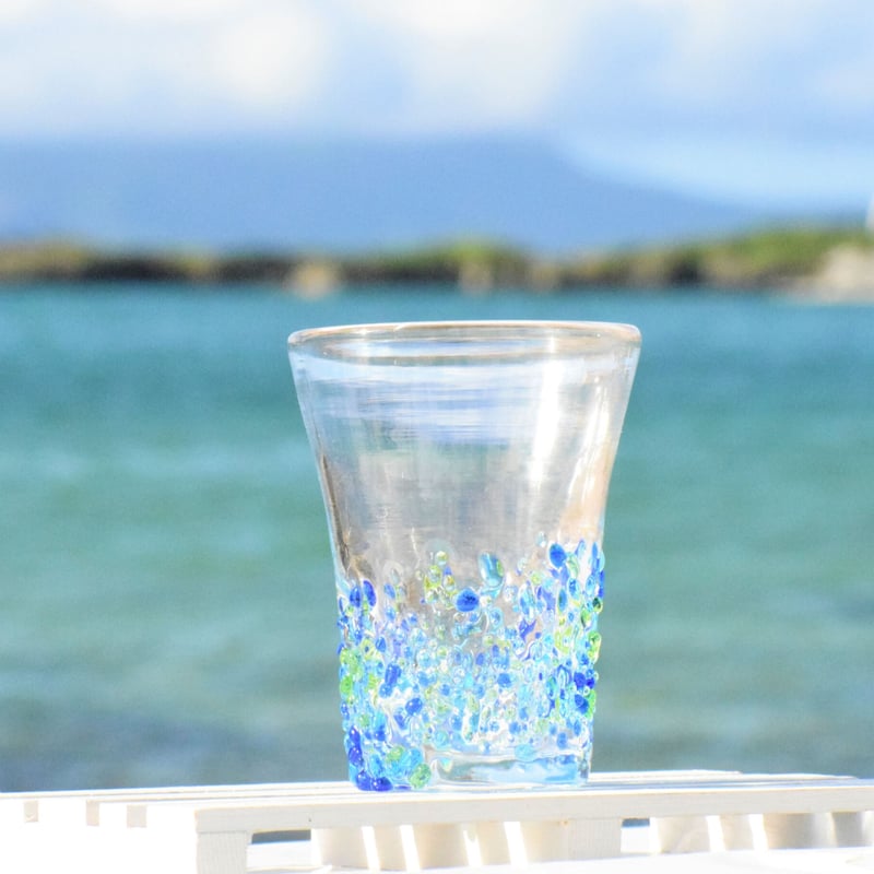 つぶつぶビアグラス（青系） | てぃだ工房 Online Store