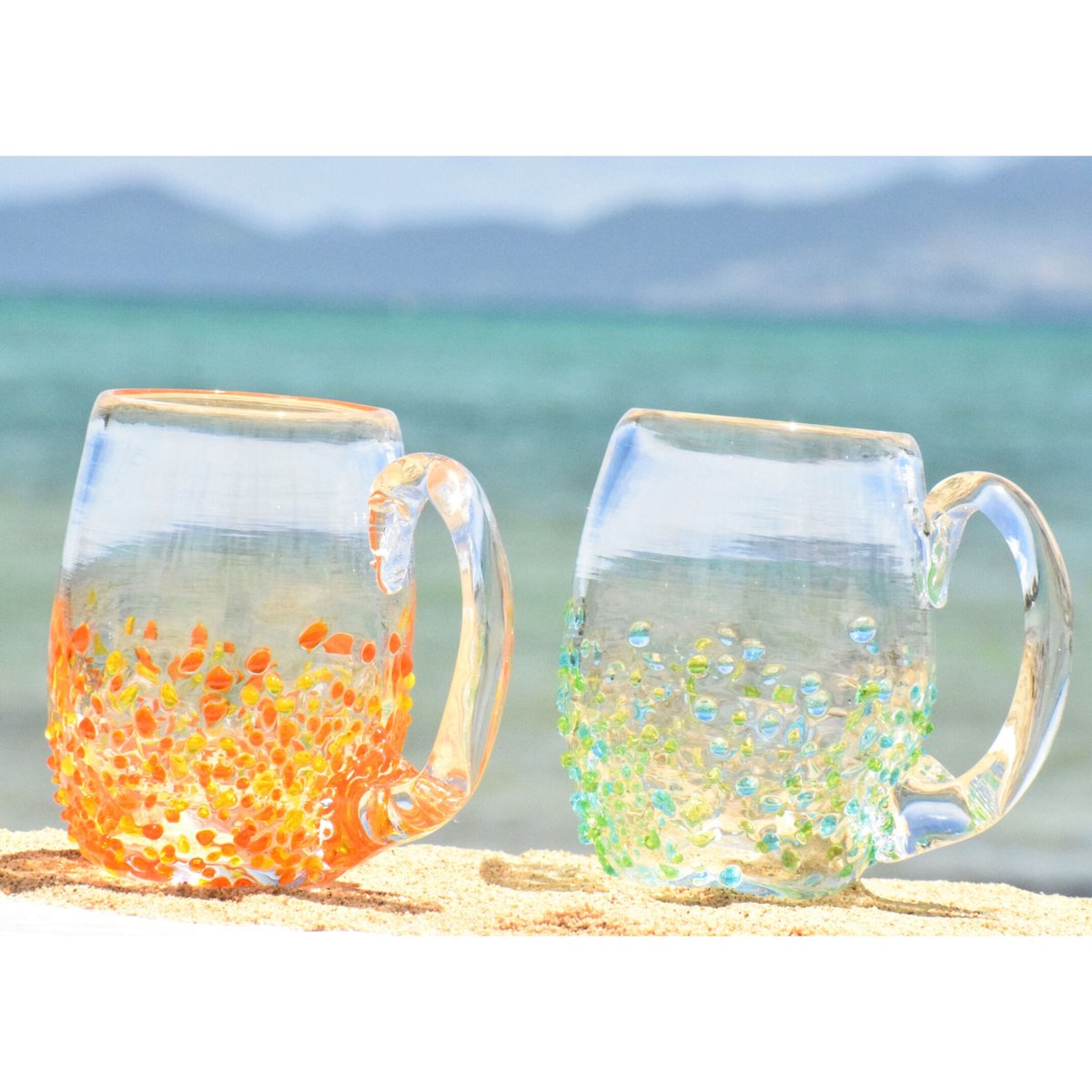 つぶつぶ涼ジョッキ（オレンジ系） | てぃだ工房 Online Store