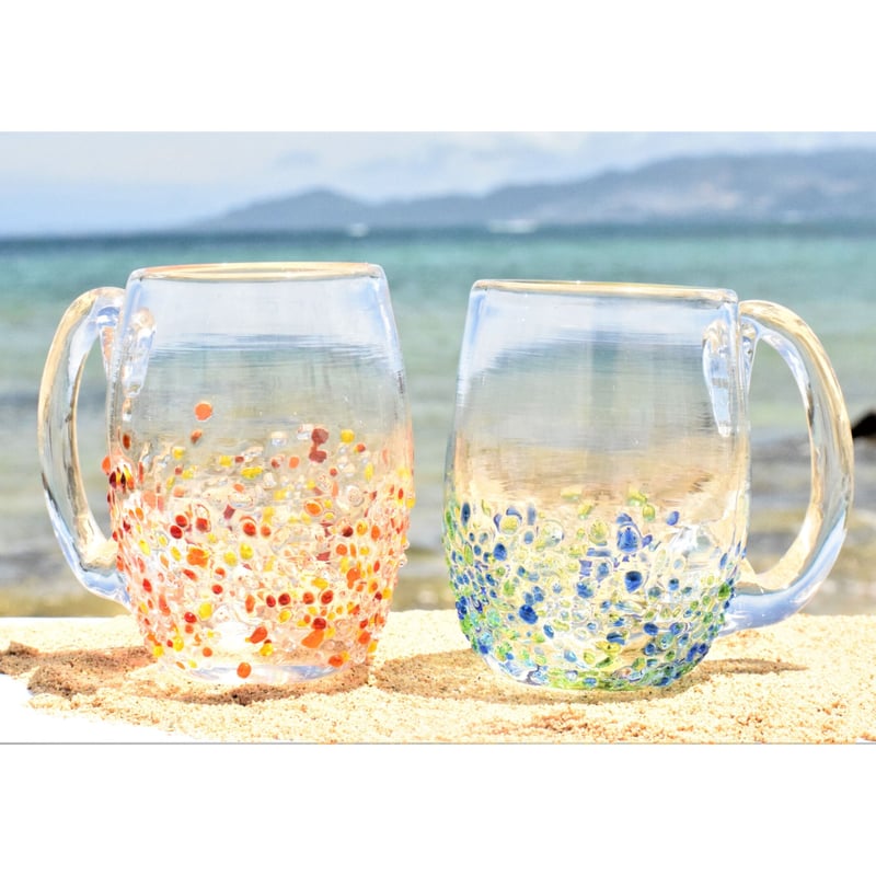 つぶつぶ涼ジョッキ（オレンジ系） | てぃだ工房 Online Store