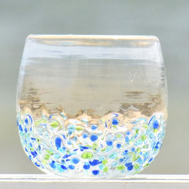 つぶつぶ丸グラス（青系） | てぃだ工房 Online Store