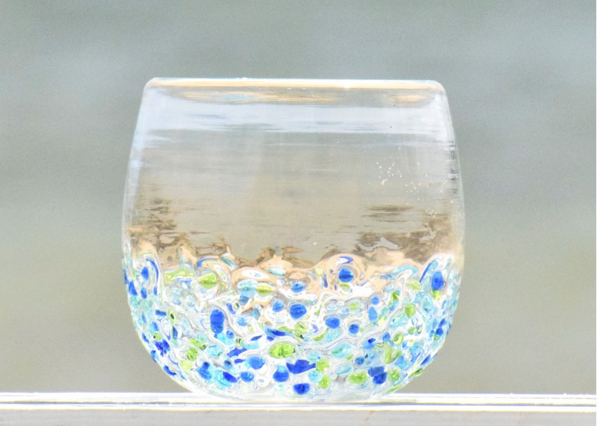 つぶつぶ丸グラス（青系） | てぃだ工房 Online Store