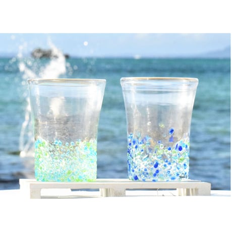 つぶつぶファッショングラス（寒色系）