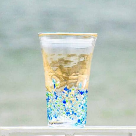 200ccつぶつぶビアグラス（青系）