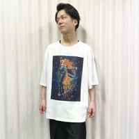 TAKAYUKI TAZAWA シルエットデザインBIG Tシャツ/WHITE