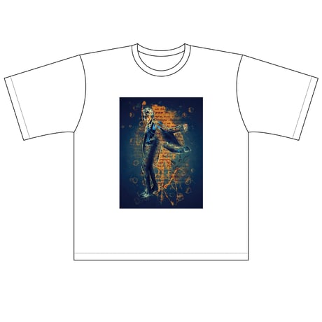 TAKAYUKI TAZAWA シルエットデザインBIG Tシャツ/WHITE