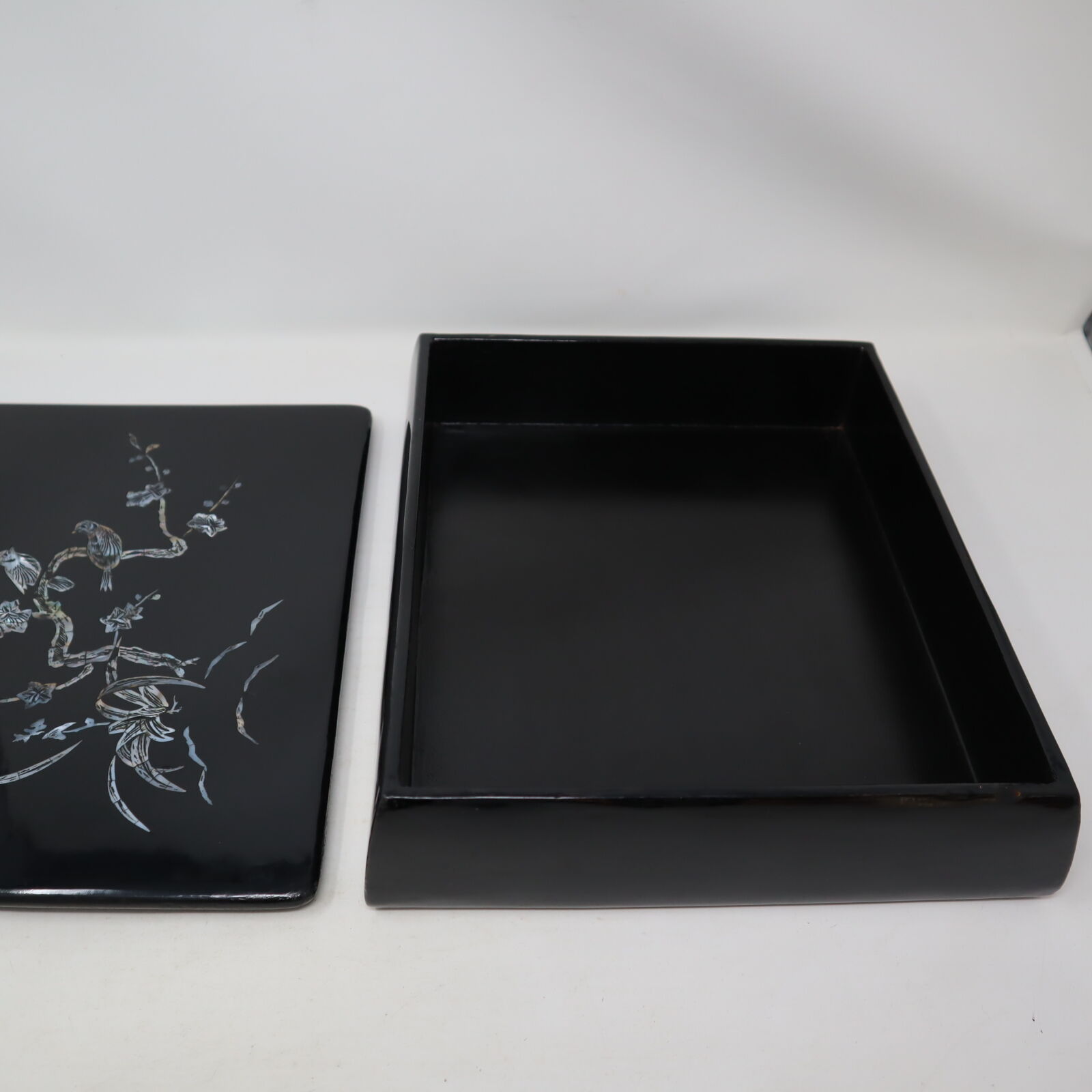 A011【道具箱】漆芸螺鈿 花鳥 硯箱 書道具箱 文箱 | 書道具の店 KOKIHI.