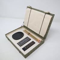 A006 硯 蟹蛙蓮紋 木蓋と台 | 書道具の店 KOKIHI.