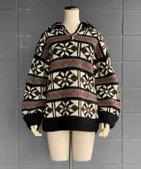 AFGHAN BlueSky co. ECUADOR KNIT with collar
