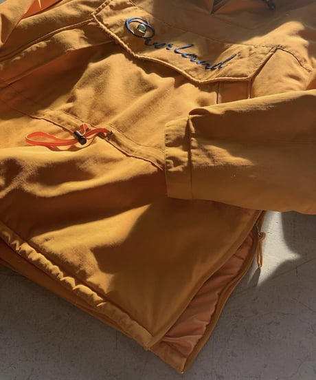 90s Overland padded anorak yellow