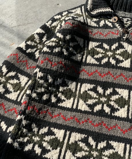 AFGHAN BlueSky co. ECUADOR KNIT with collar