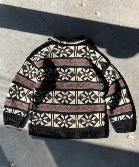 AFGHAN BlueSky co. ECUADOR KNIT with collar