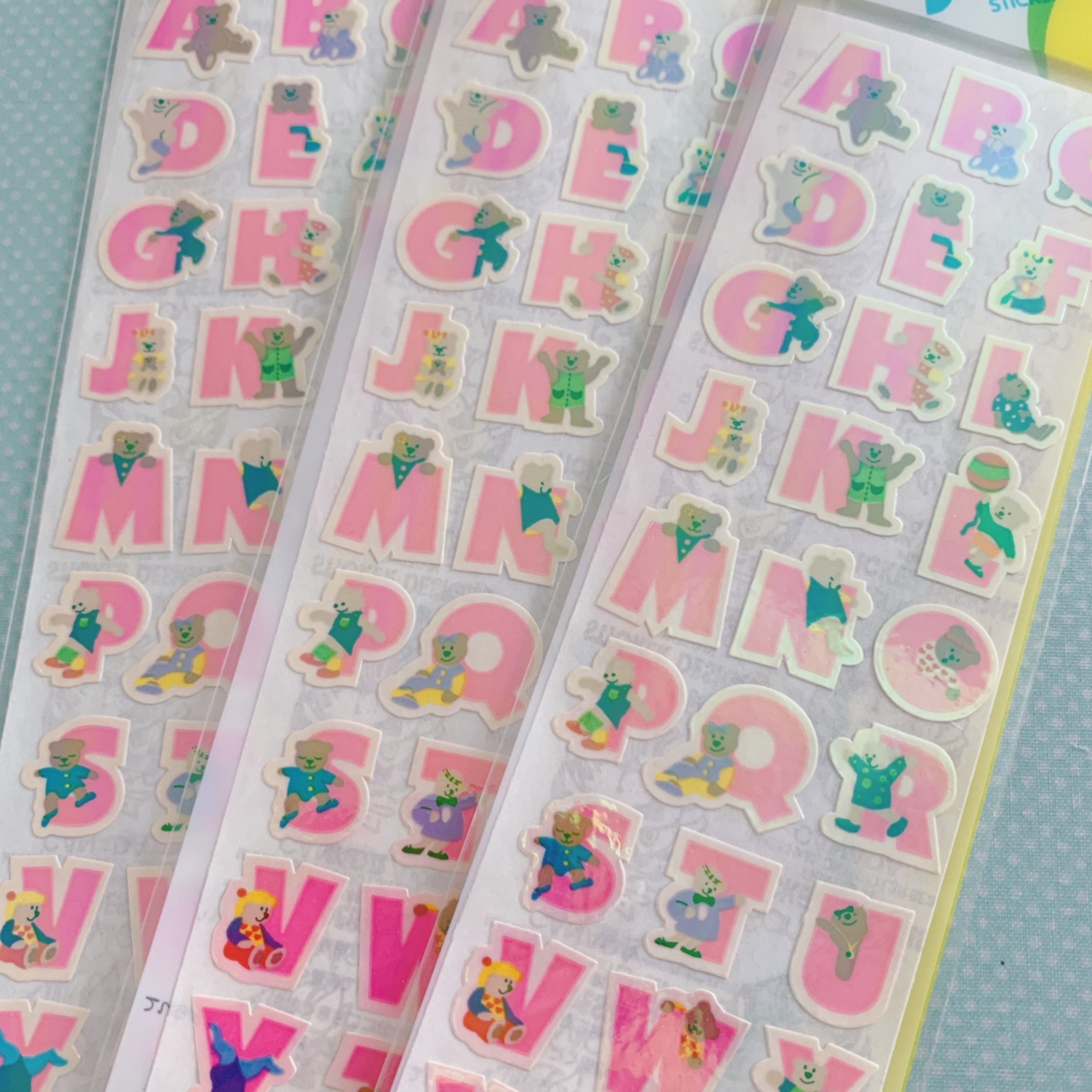 🧸サンディライオン🧸シール アルファベット🧸 | 🍨ファンシー文具ねむ🍨