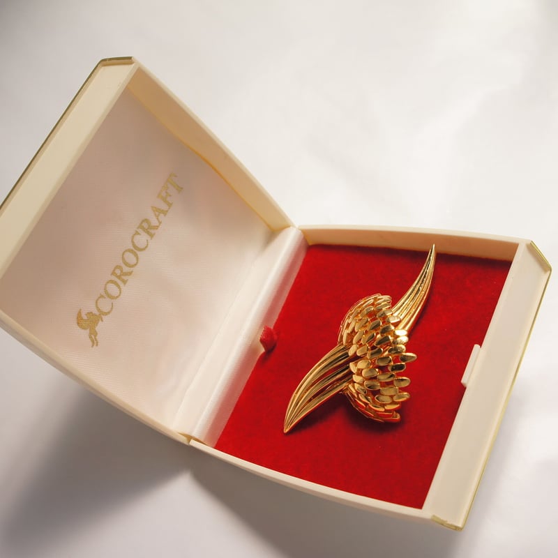 不思議な デザイン 大きな ブローチ corocraft コロクラフト ブローチ