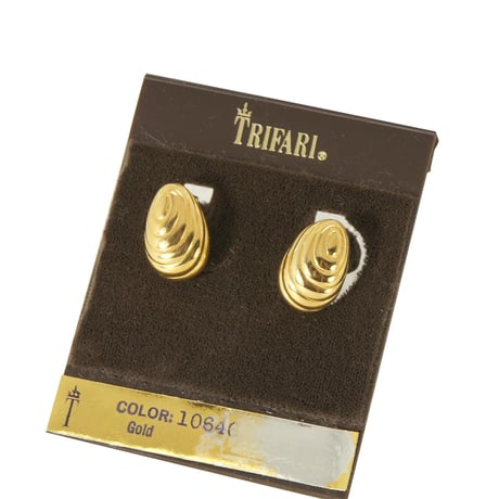 セット　イヤリング＆ペンダント ムール貝 二枚貝 ペンダント ネックレス  Trifari トリファリ  TRIFARI アンティーク　SET00002NT00003M