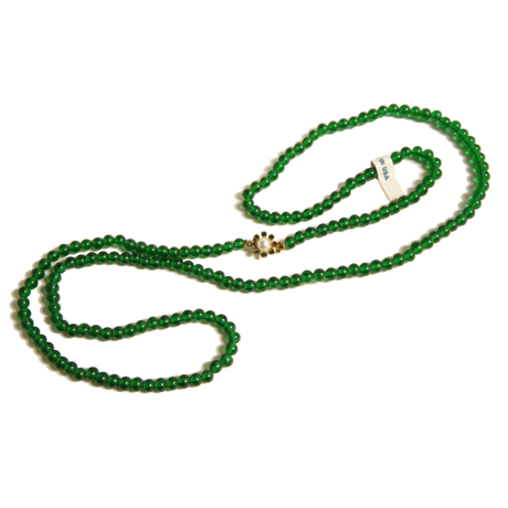 USAヴィンテージ 80cm ロング オールドガラス ネックレス スワロフスキー ラインストーン 　Tyrr