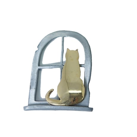 ULTRA CRAFT 窓際の猫 ブローチ ウルトラ 子ねこ Ultre USA ヴィンテージ アンティーク　BU00003