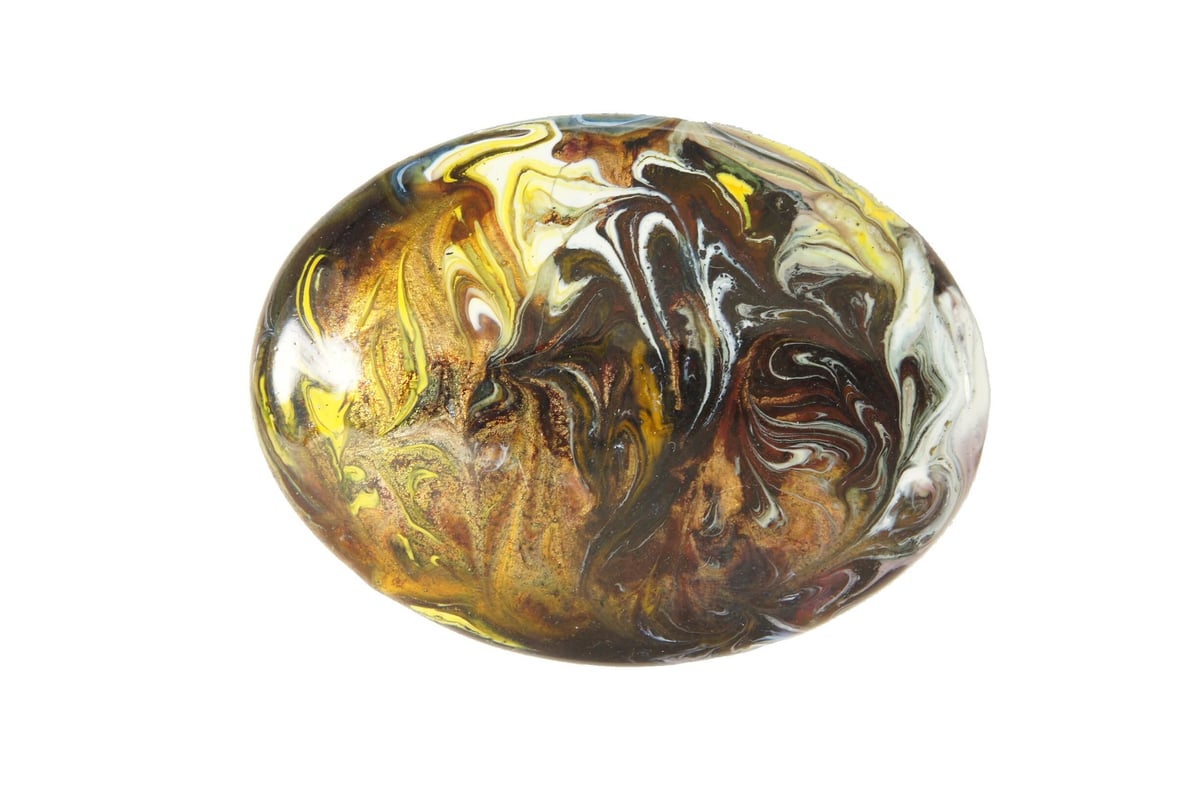 日本製 七宝焼 マーブル窯変 大きなブローチ 七宝焼き | Tyrr