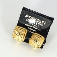 ピラミッド形 イヤリング ヴィンテージ アンティーク Corocraft コロクラフト  Coro コロ　EC00017