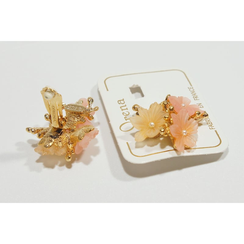 美品 JLS paris ヴィンテージ ブローチ イヤリング フラワーブーケ 美品 JLS paris ヴィンテージ ブローチ イヤリング フラワー